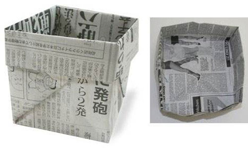 用紙折垃圾桶手工怎么折，學(xué)手工制作折紙垃圾桶